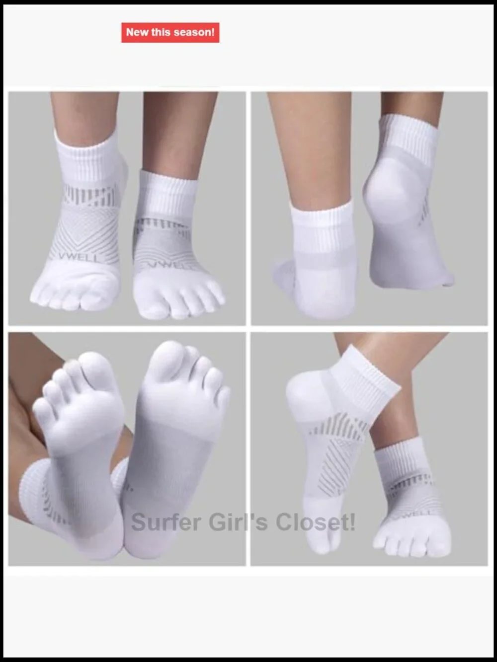 COOLMAX Five Finger Toe Socks Quarter Ankle Athletic Running Socks 3 Pairs